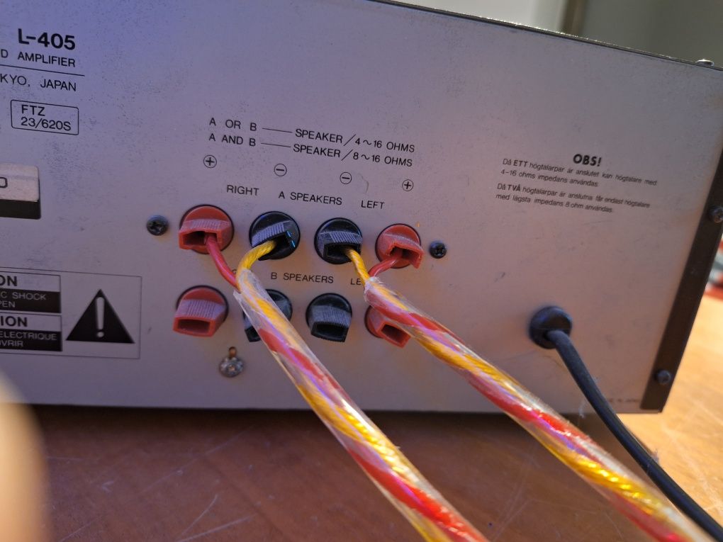 Sprzedam wzmacniacz luxman l-405
