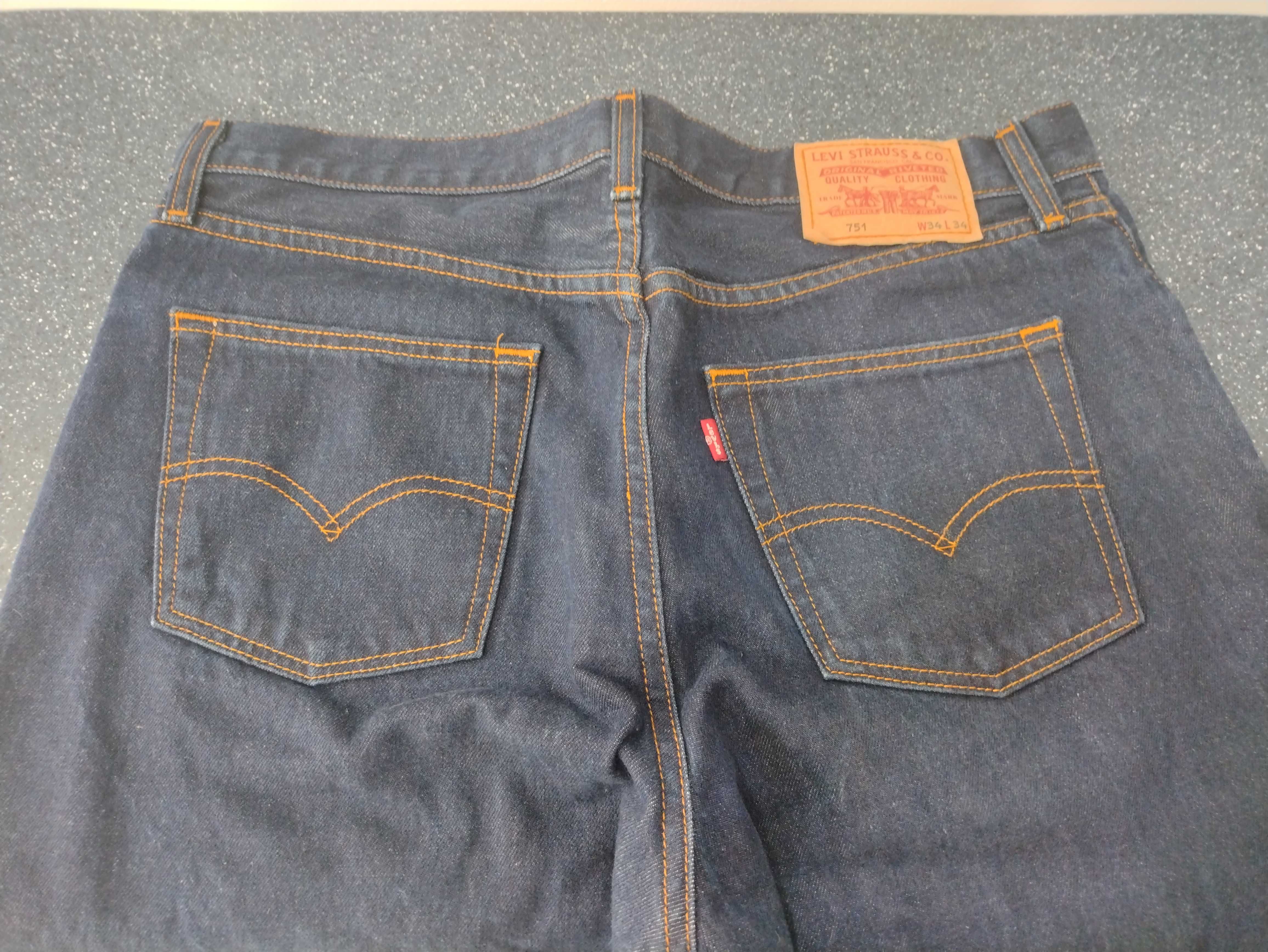 Spodnie jeansy Levi Strauss 34/34 Stan bdb