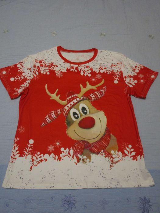Новорічна, Різдвяна футболка, розмір L