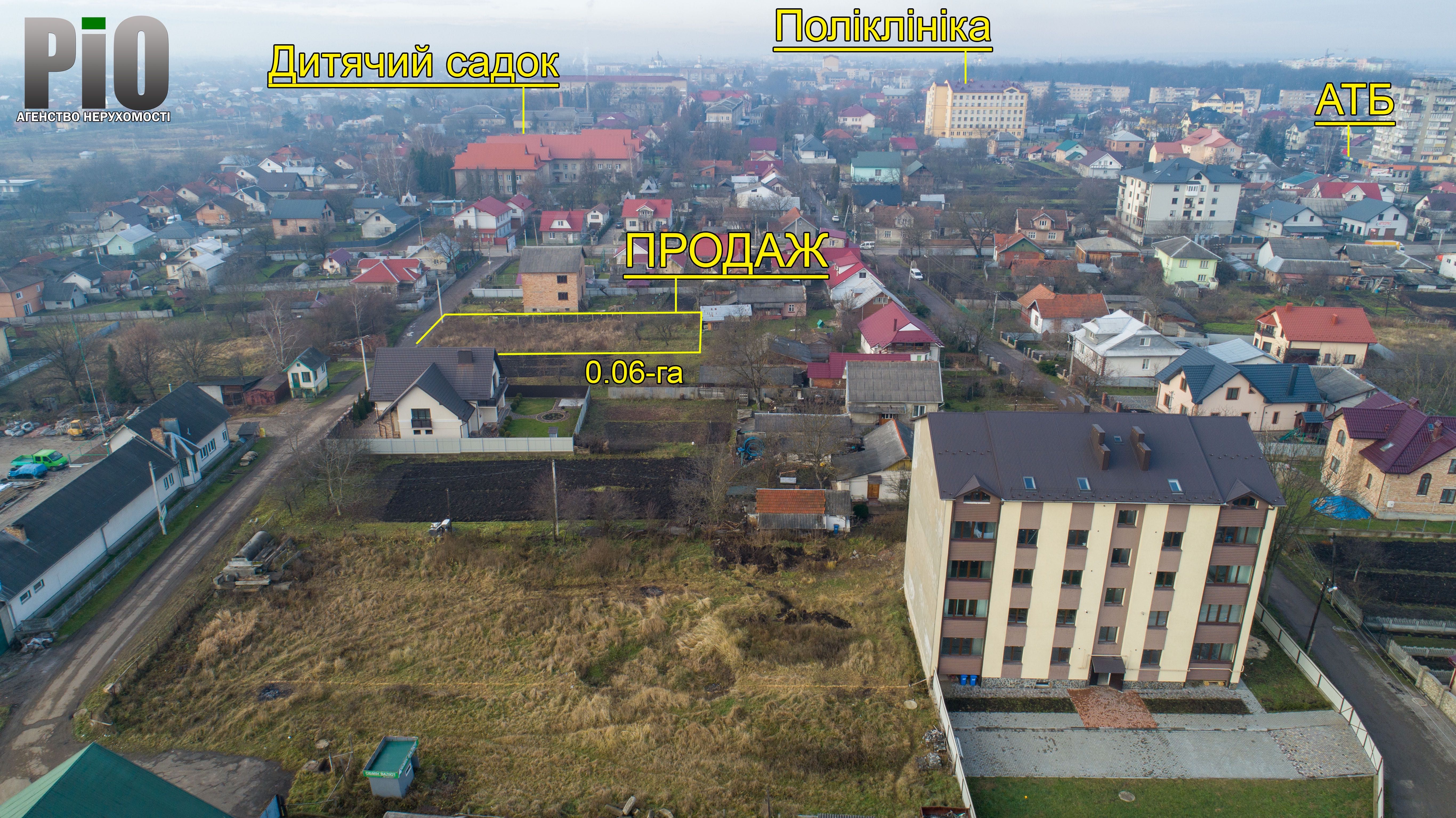 Ділянка для будівництва південна сторона.