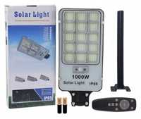 Lampa Solarna 1000W Latarnia Solar Czujnik Ruchu + Uchwyt