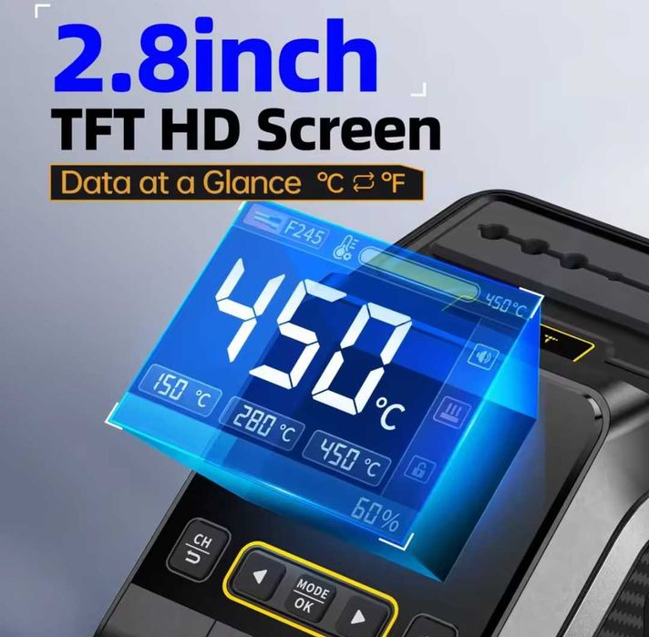 Паяльна станція FNIRSI DWS-200 C210+C245+9 жал максимальний комплект