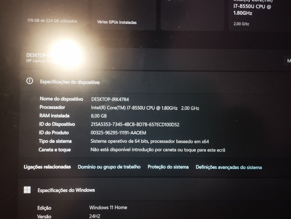 Portátil HP 15-bs116ns | Bateria Nova