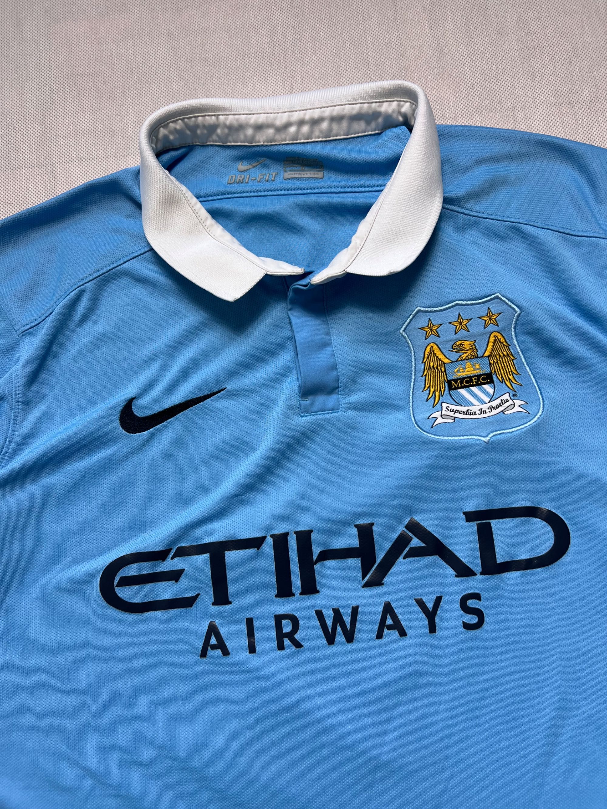 Nike Manchester City 2015/16 Soccer Jersey 11 Erland