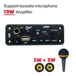 Bluetooth декодер+усилитель 2*3 W. Мр-3 , микрофон, aux, громкая связь