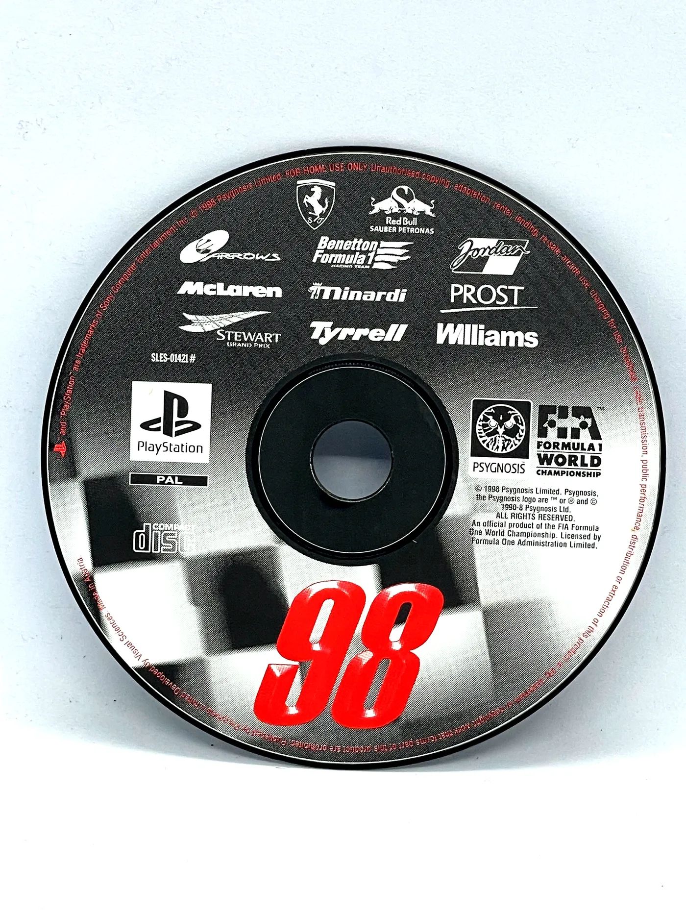 Formula 1 98 PS1 PSX (sama gra) Po Angielsku