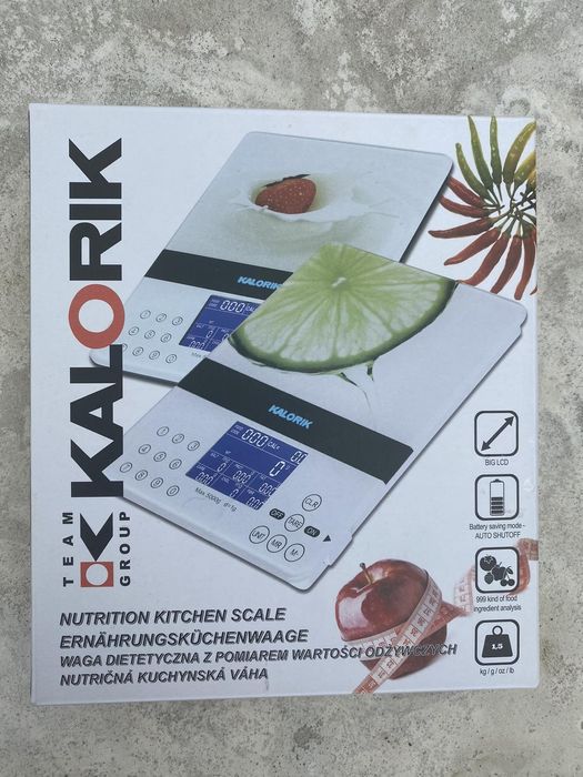 Вага kalorik, може підрахувати калорії продуктів