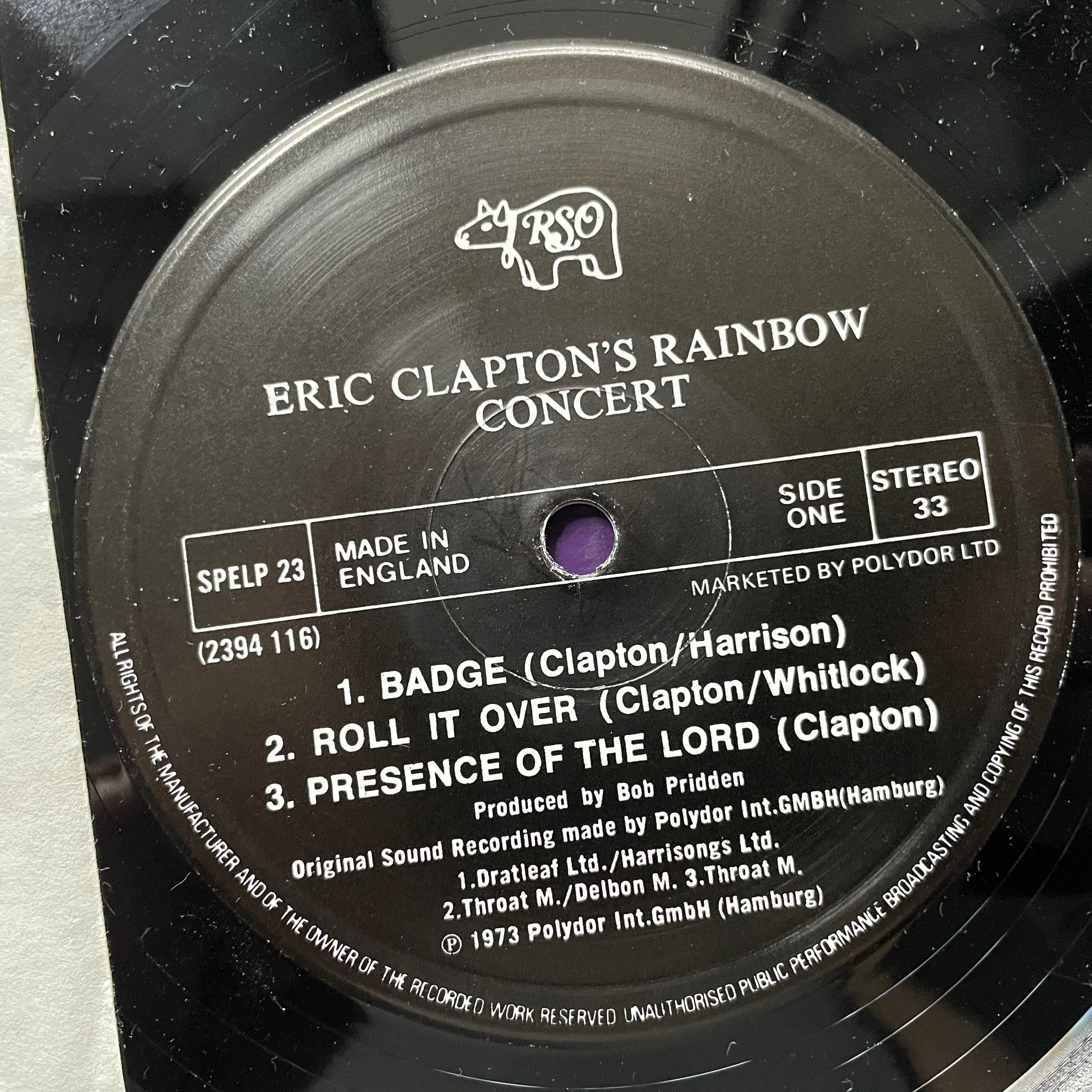 Rainbow Concert Eric Clapton 1973 [stan: EX] d1