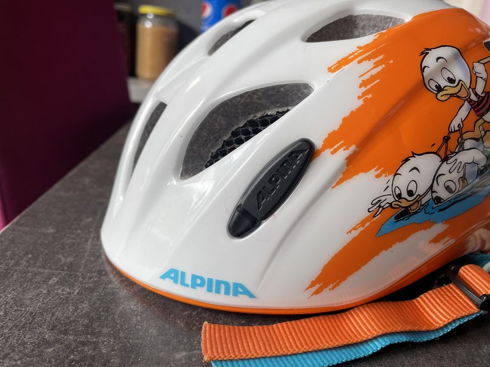 Kask ochronny Alpina na rower wrotki hulajnoga dziecięcy 45-49 cm