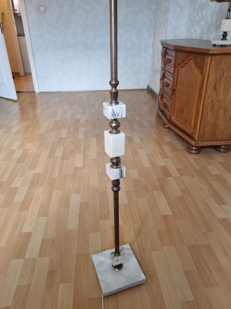 Lampka lampa mała duża komplet marmur antyk stara retro vintage abażur