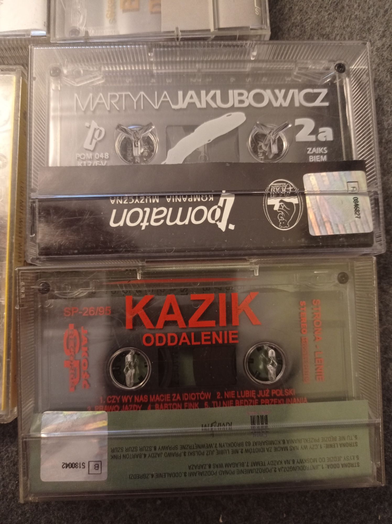 Kasety lata 90 Annie Lennox, Roxette, KAZIK, Jakubowicz , Daukszewicz