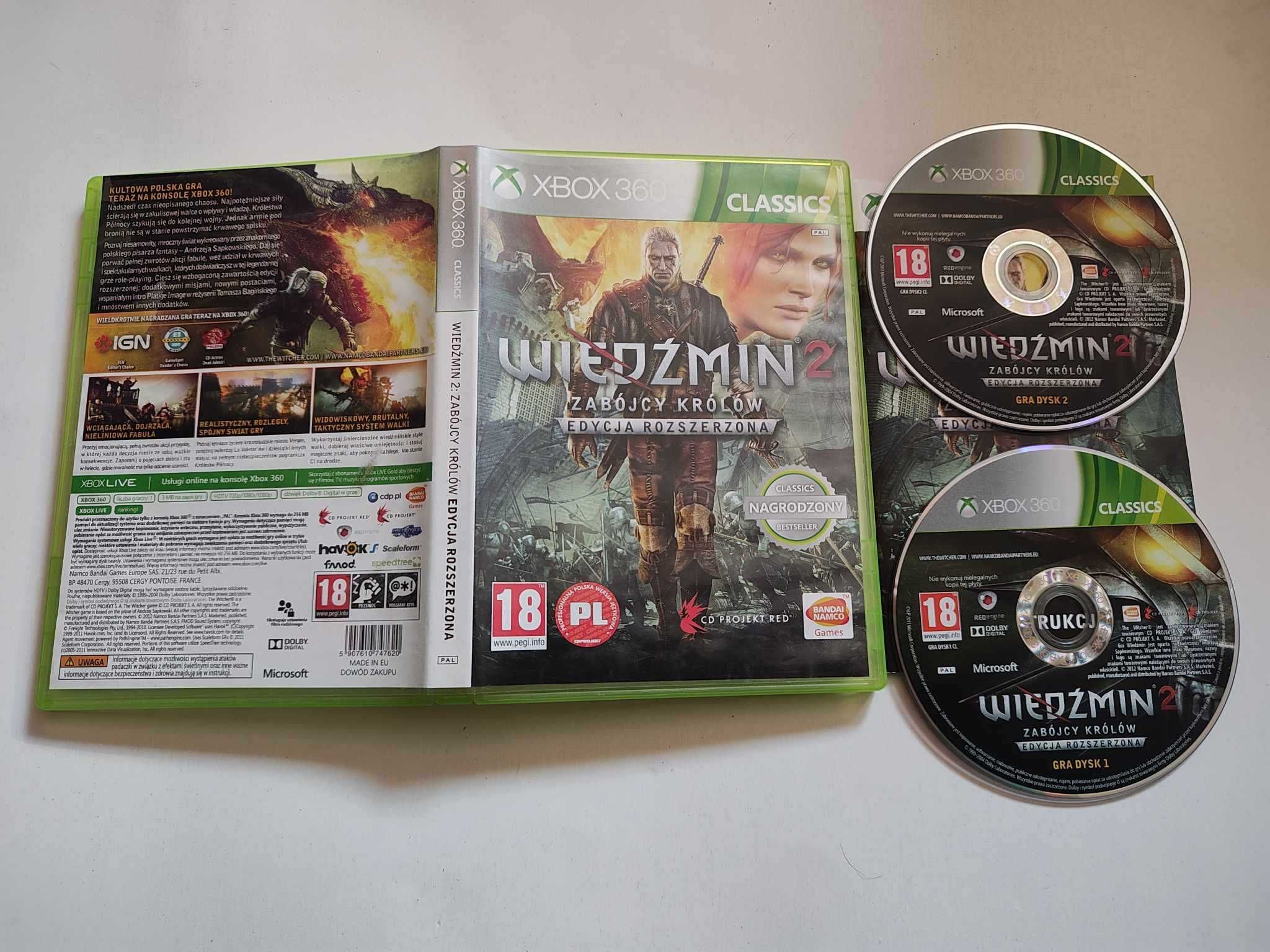 Gra Xbox 360 Wiedżmin 2 PL