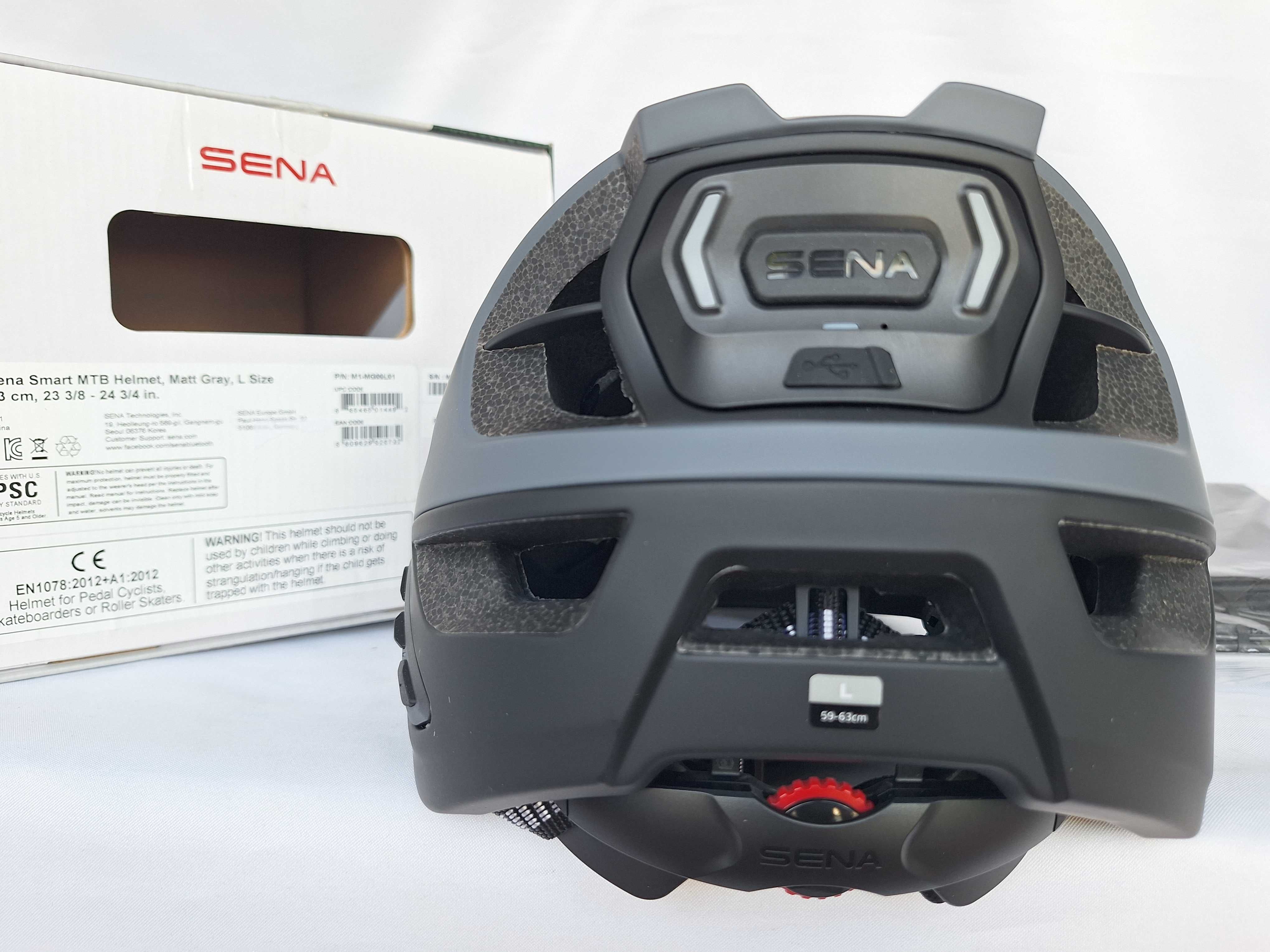 Kask rowerowy Sena Smart MTB Helmet M1 Matt Gray L 59-63cm