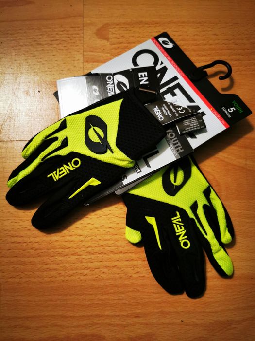 Rękawiczki rowerowe / motorcross dziecięce r. M | O'Neal Element NEON