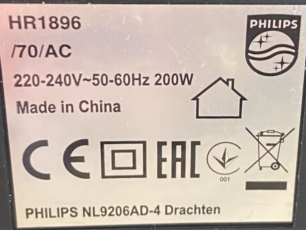 Wyciskarka wolnoobrotowa philips hr1896