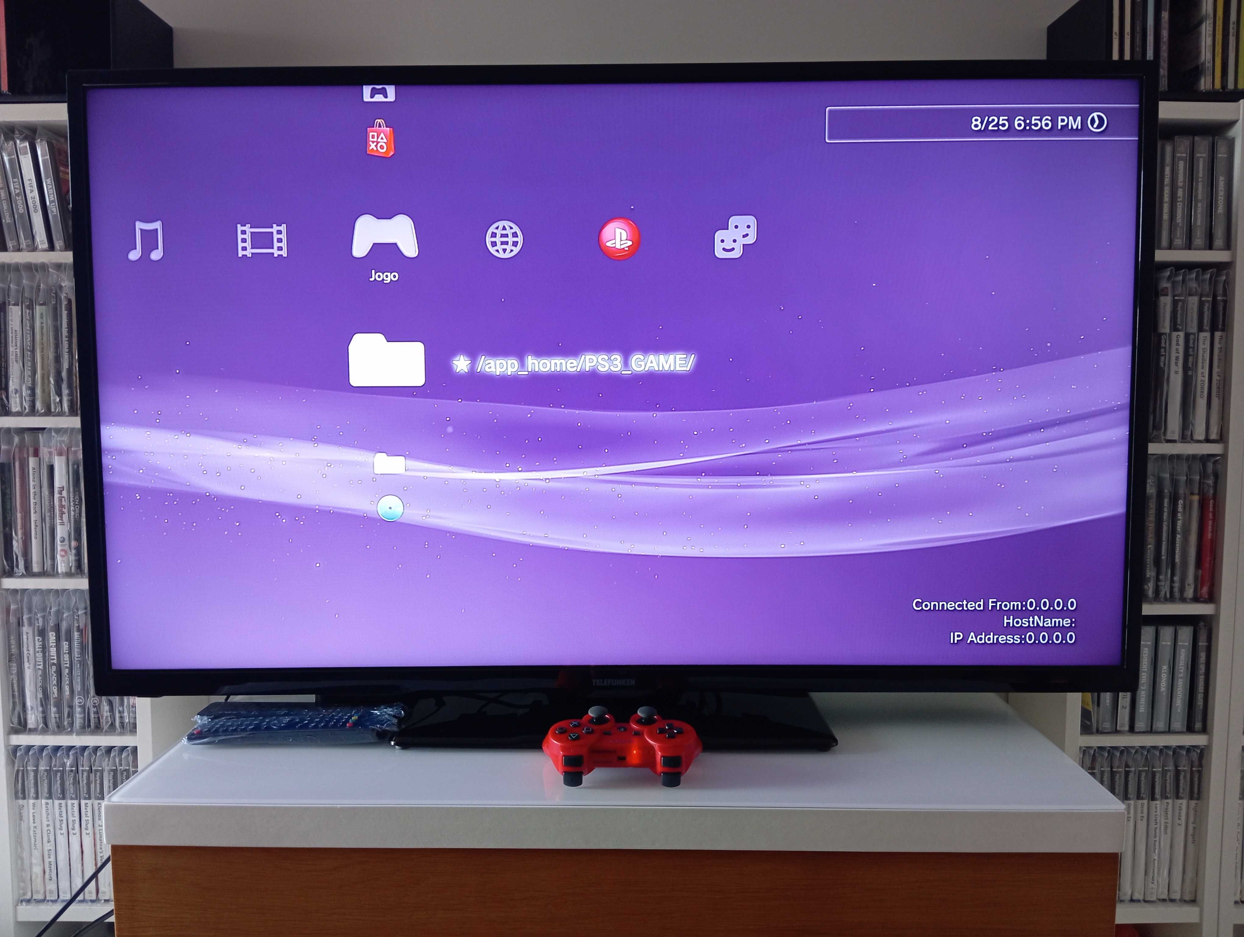 PS3 slim PlayStation 3, comando, 10 jogos (retomo jogos PS1 PS2)