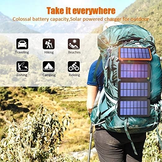 Power bank z panelem solarnym GOODaaa D4004, 25000 mAh 5 W