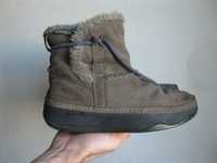 Замшевые зимние термо ботинки, угги Skechers (Скечерс) Tone-ups