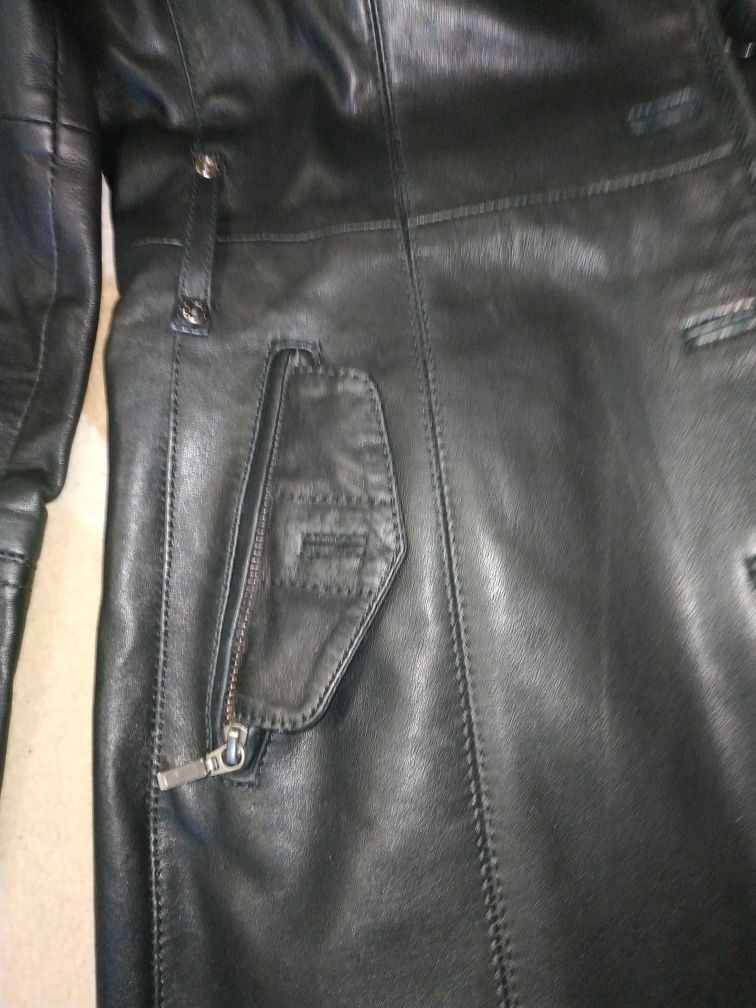 Saint Laurent тренч шкіряний люкс клас розмір 42