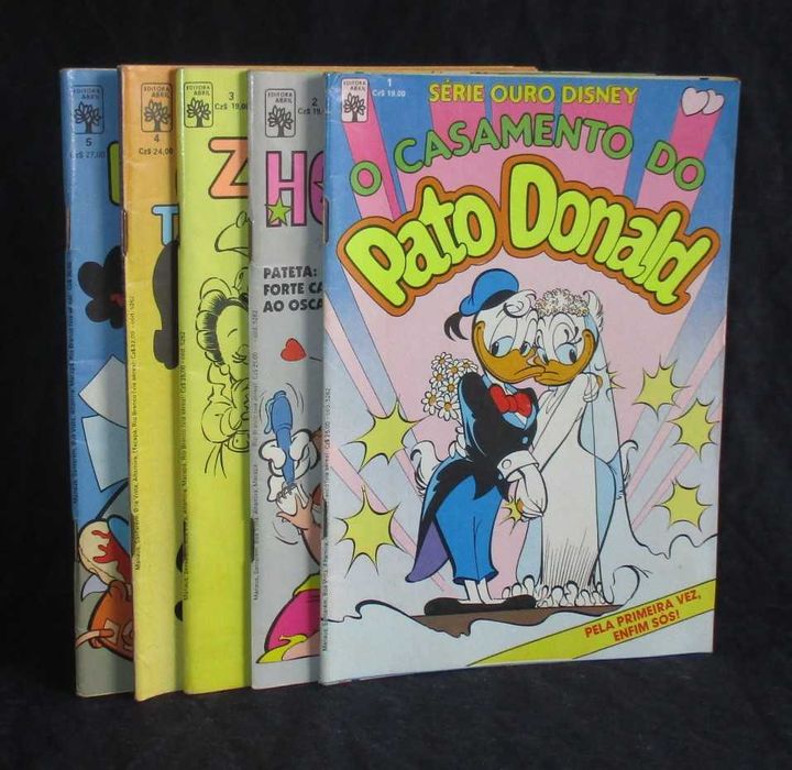 Livros BD Série Ouro Disney Completa Abril 1ª série 1987