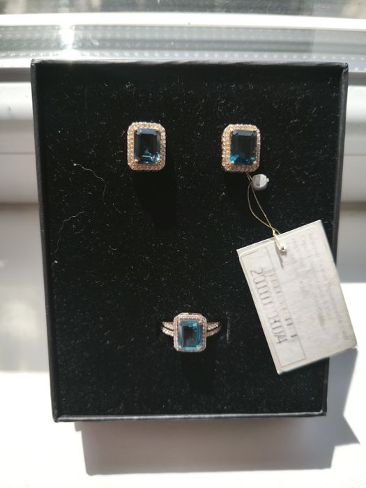 Серьги + кольцо.