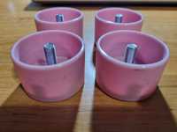 Nakładki różowe na nóżki Ikea Stuva