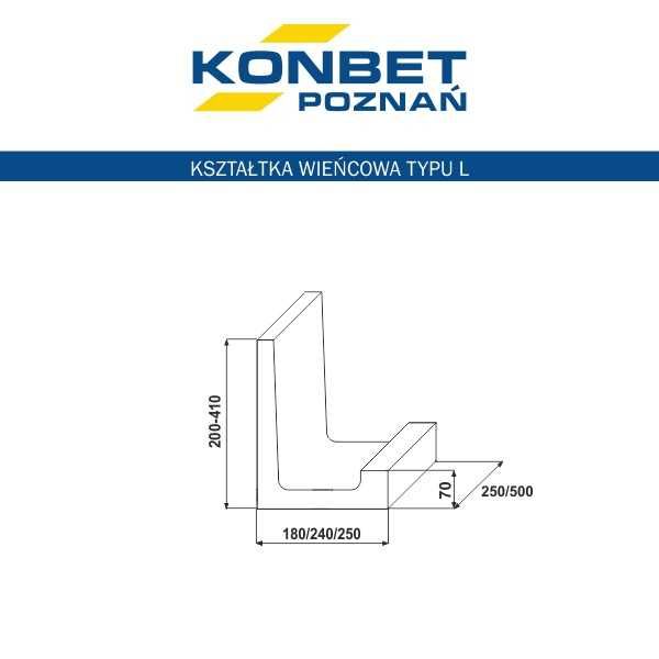 Kształtki wieńcowe/ pustaki szalunkowe