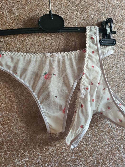 Прозорі сітчасті трусики, набір