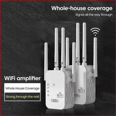 Повторитель сигнала Репитер Repeater Усилитель WI-FI сигнала Белый.