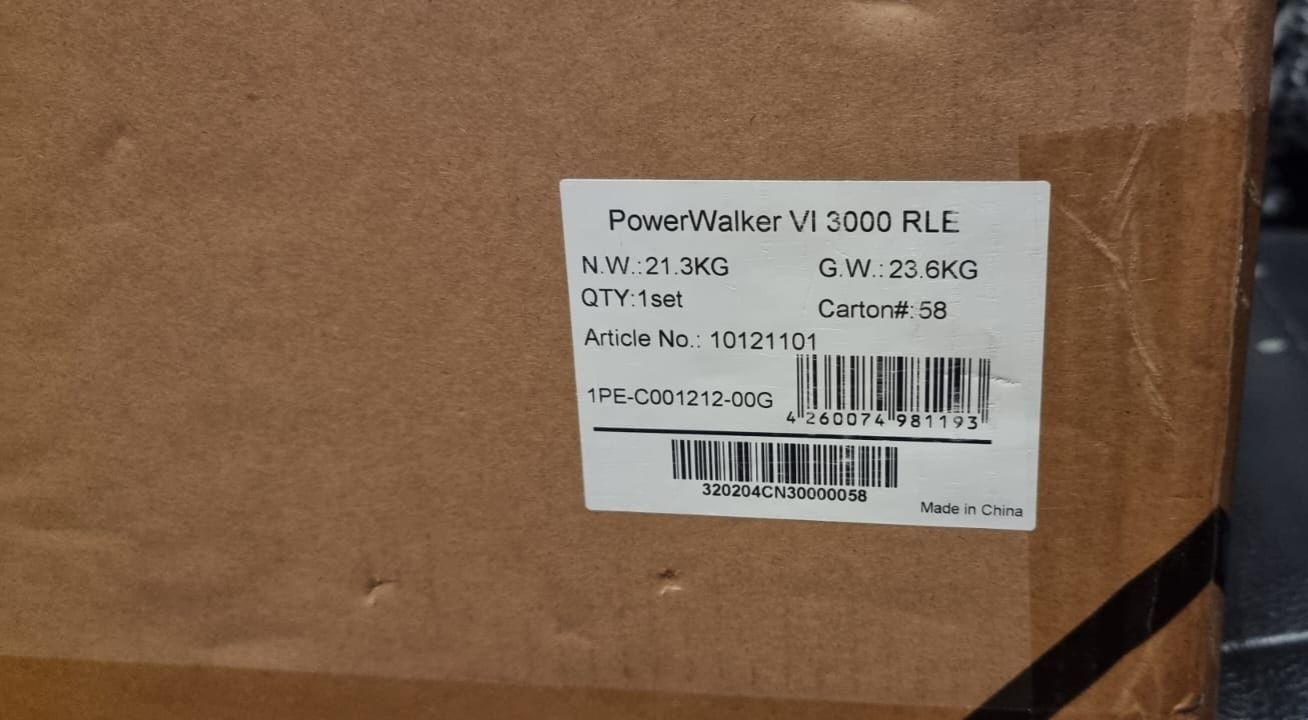 Zasilacz UPS 3000VA RACK19 8X IEC power walker epo