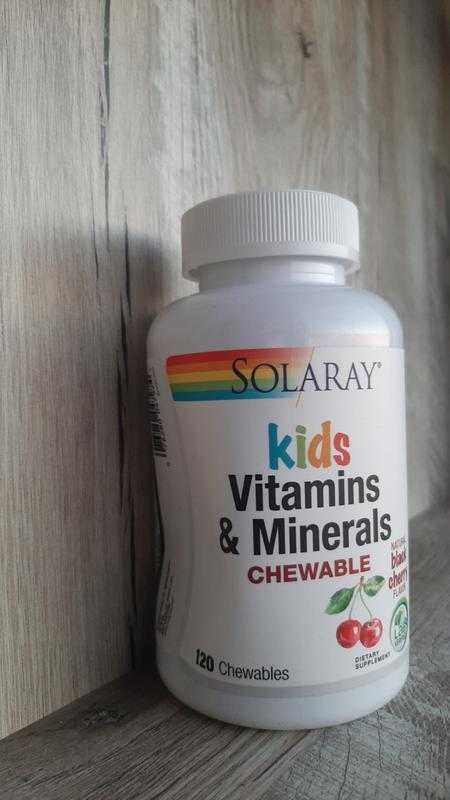 Solaray витамины и минералы для детей, в форме жевательных таблеток