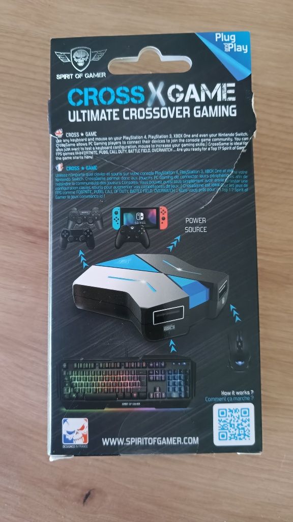 Adaptador Consolas Cross X Game Usb , PS3,PS4,Xbox,Nintendo Switch
