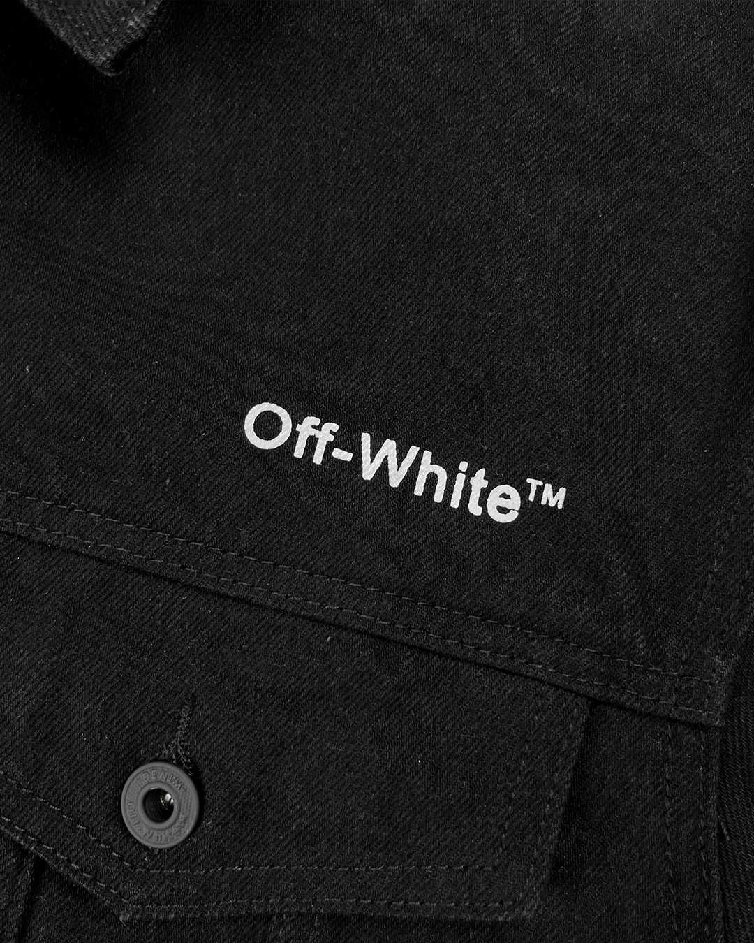 Куртка Off-White Diag-Stripe Denim Jacket Black