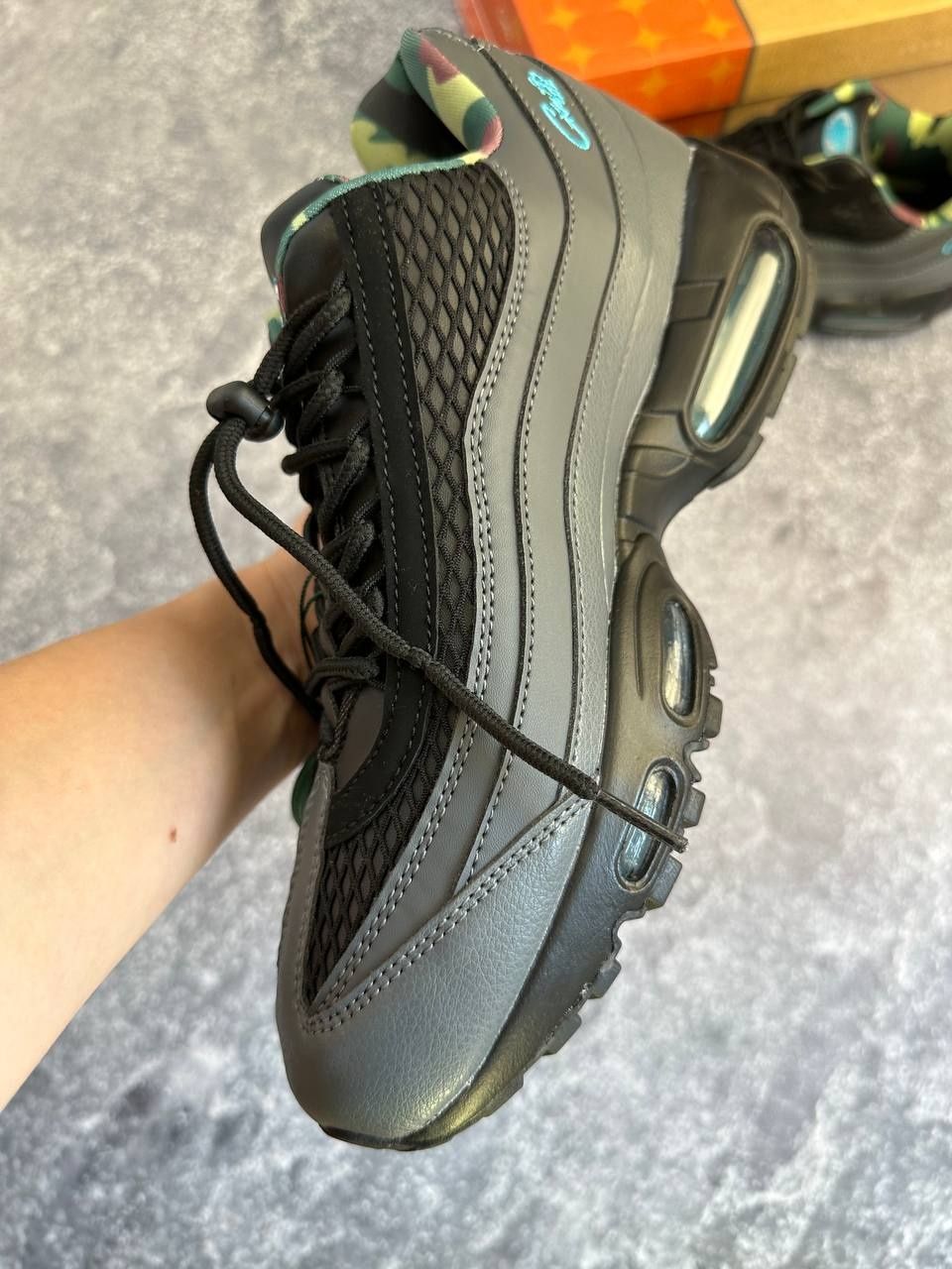 Nike Air Max 95 Corteiz синие сині кросівки кроссовки найк 43 44 42 41