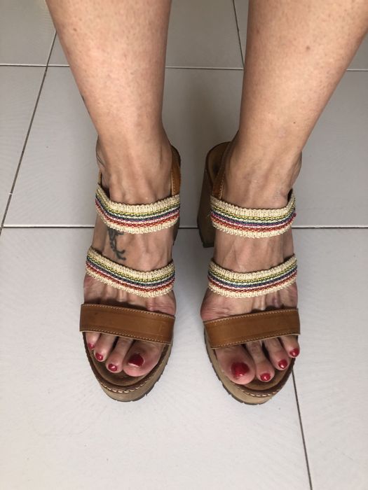 Sandálias novas XUZ boho chic