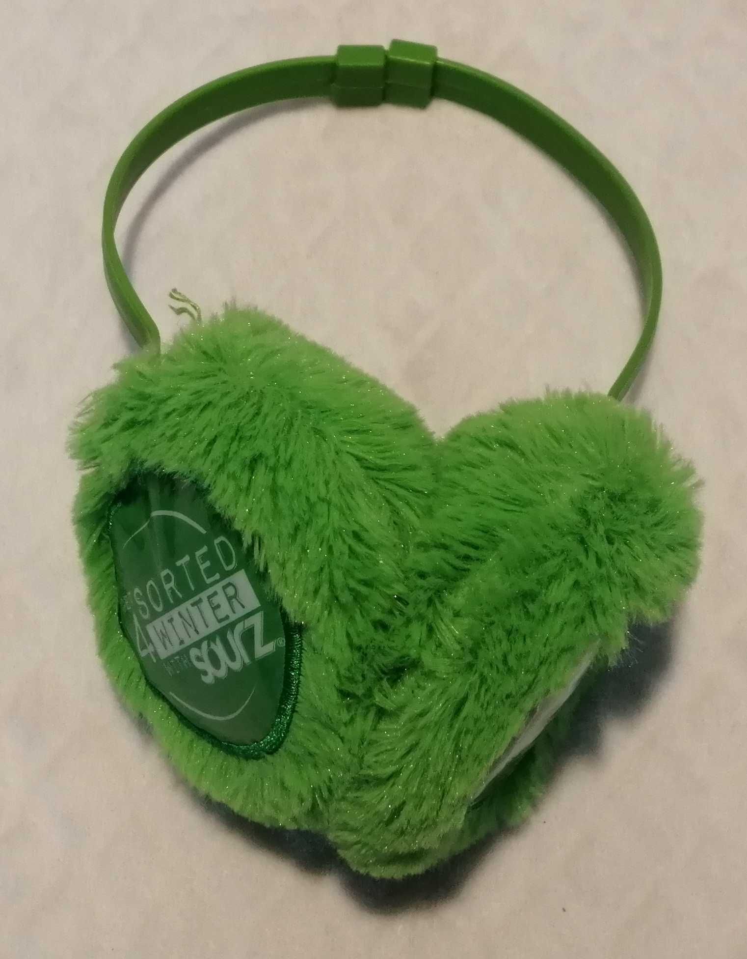 Nauszniki zimowe dziecięce, zielone, Sourz (34-47cm)