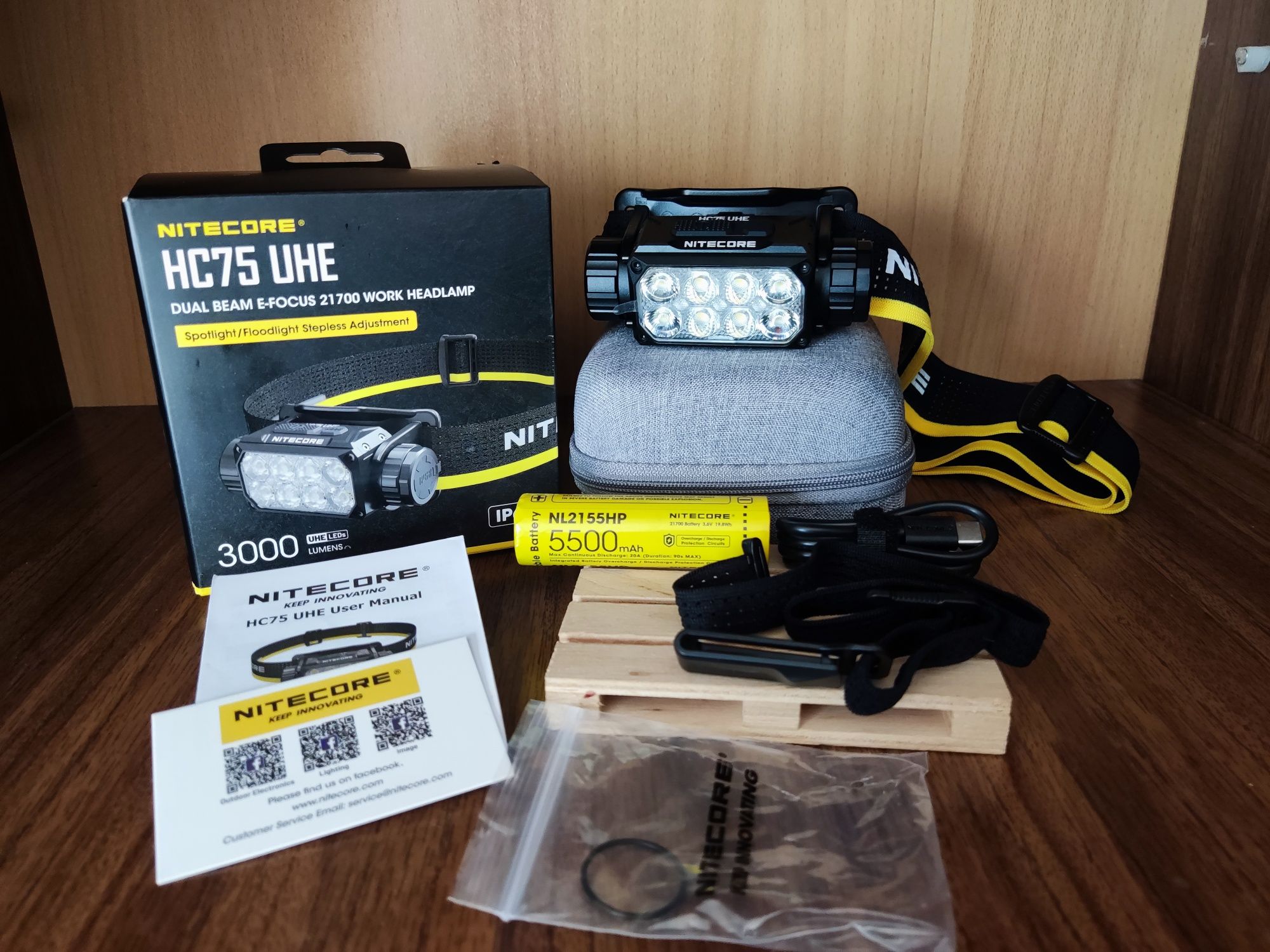 Фонари  Nitecore HC33, HC35, HC65UHE