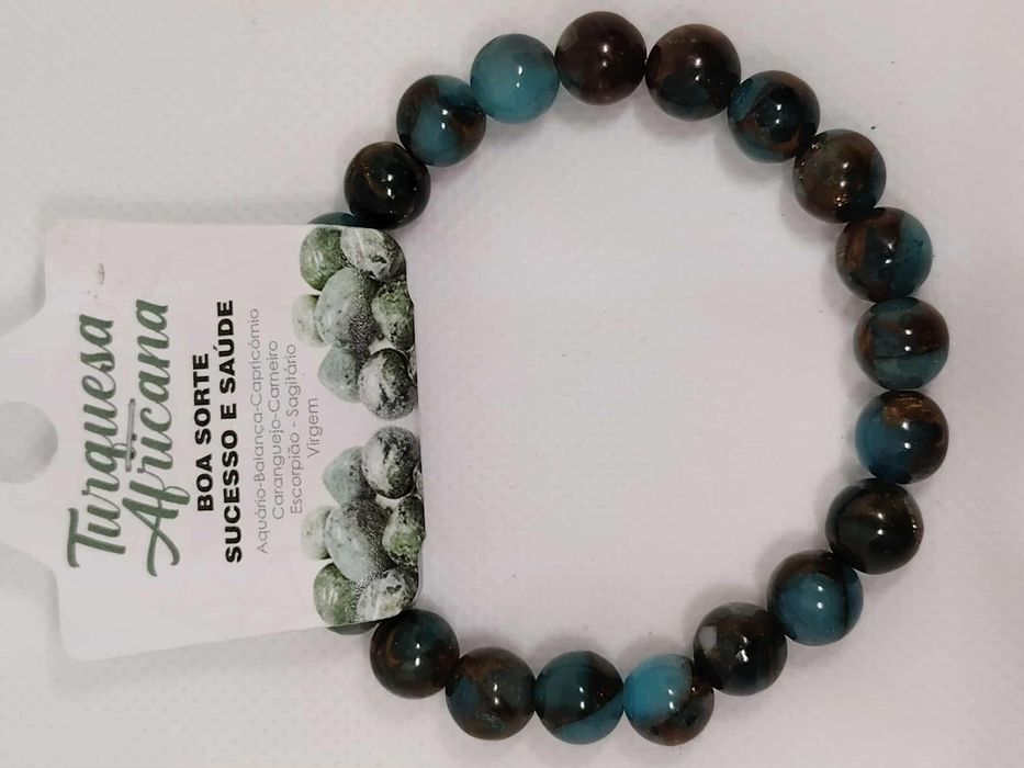 Pulseira Turquesa Africana