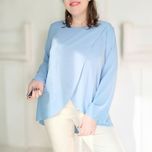 Koszula baby blue włoska italy xl 42 błękitna na wiosnę wiskoza