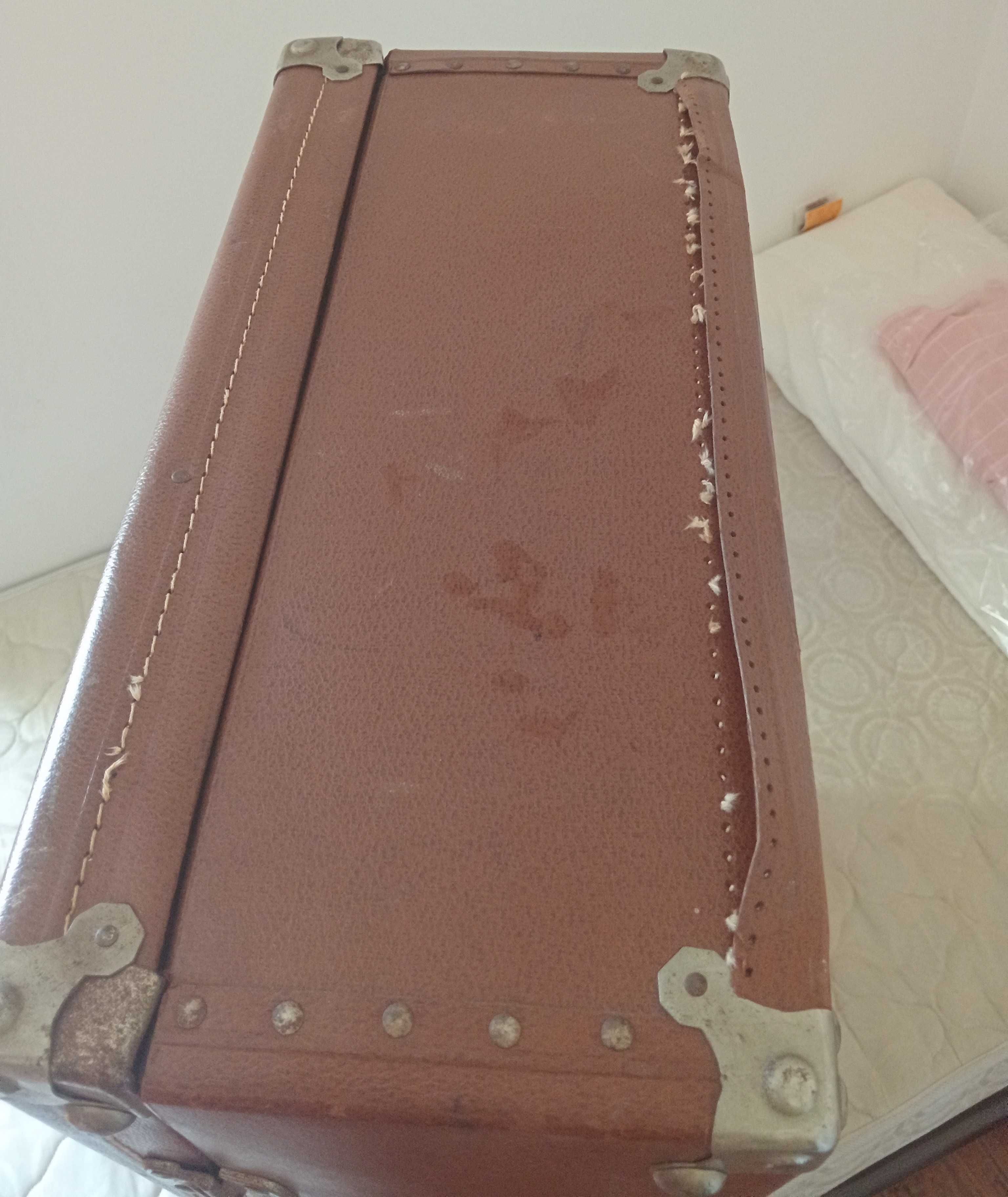 Vintage Mala de Viagem Grande Couro Oxford made in Switzerland