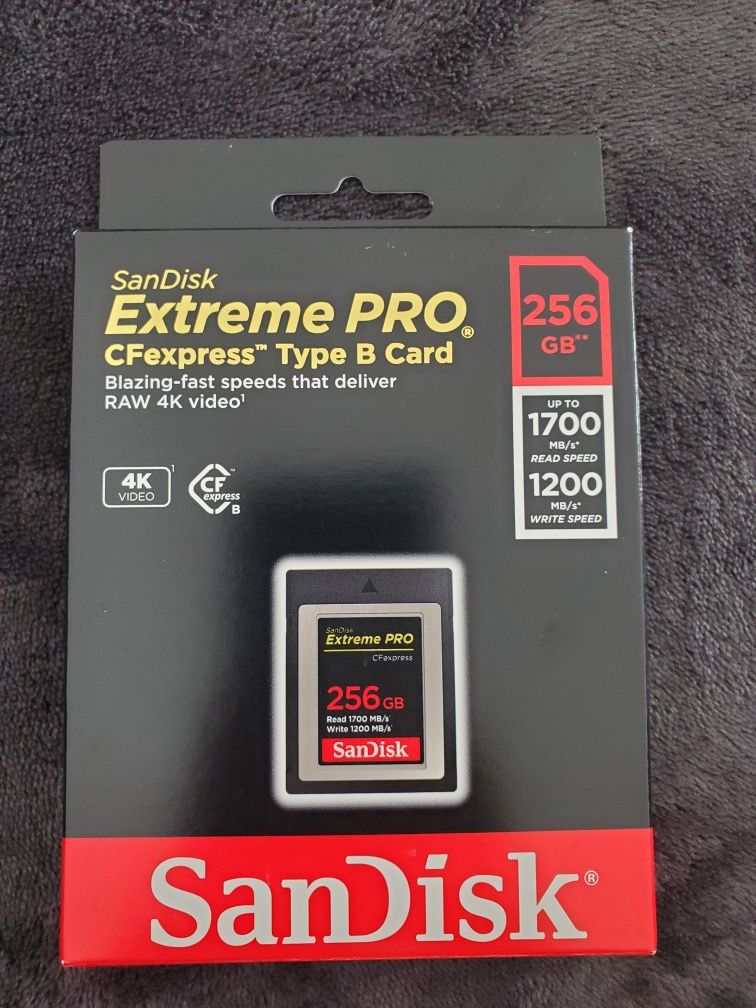 Карта памяті SanDisk 256GB Extreme PRO CFexpress Card Type B - SDCFE-2