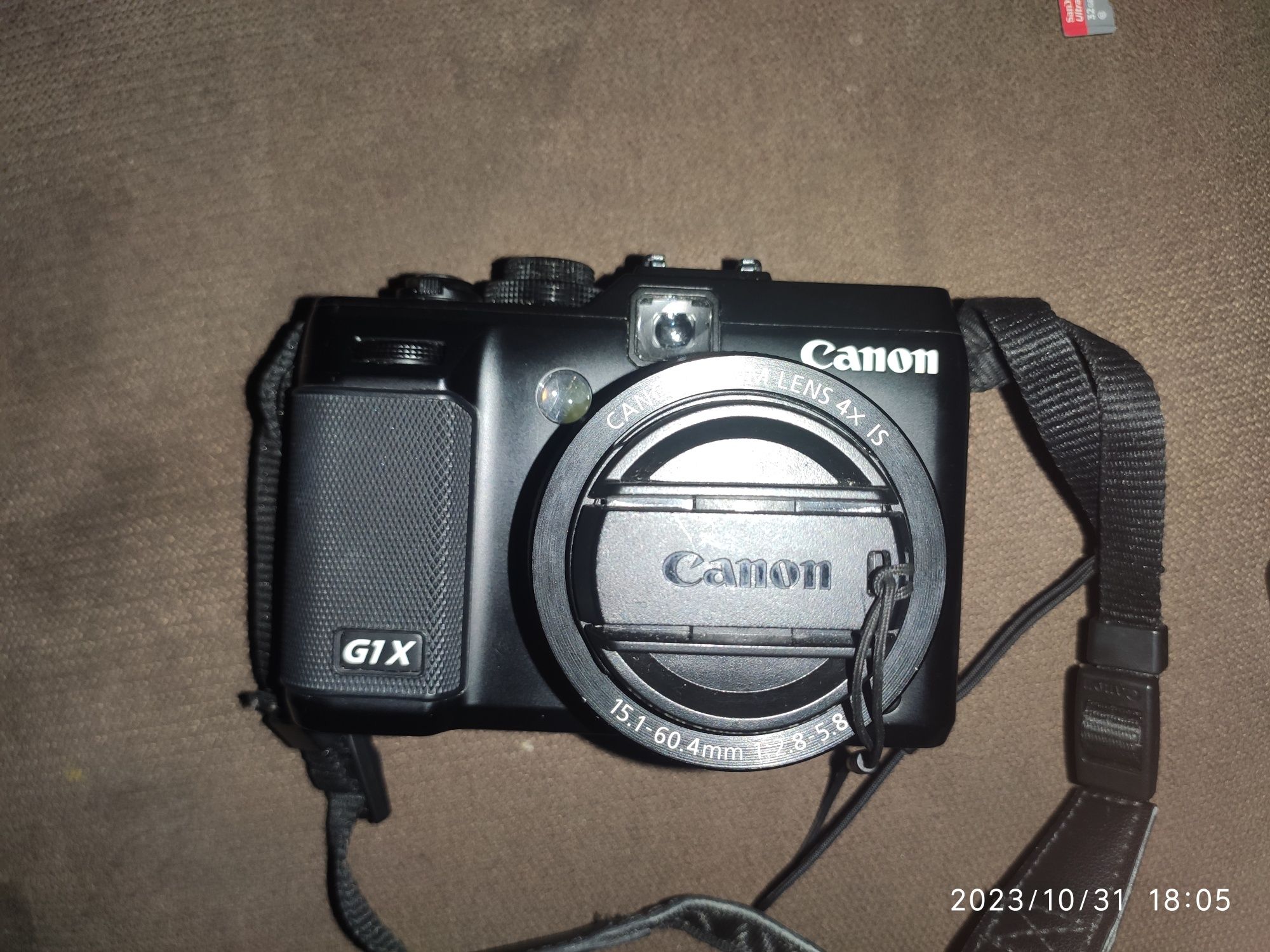 Canon G1X Power Shot wraz z akcesoriami