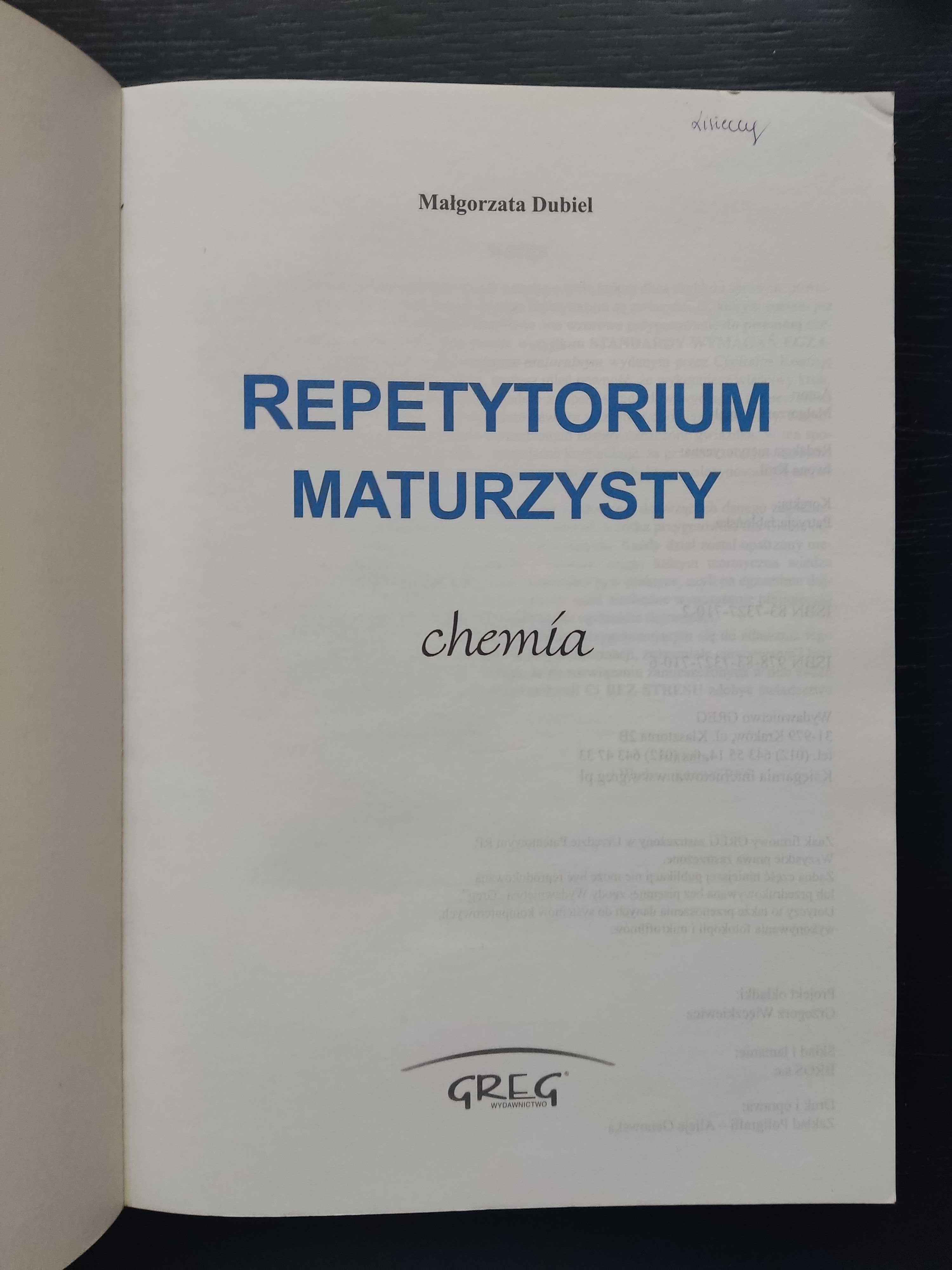 Chemia - repetytorium maturzysty