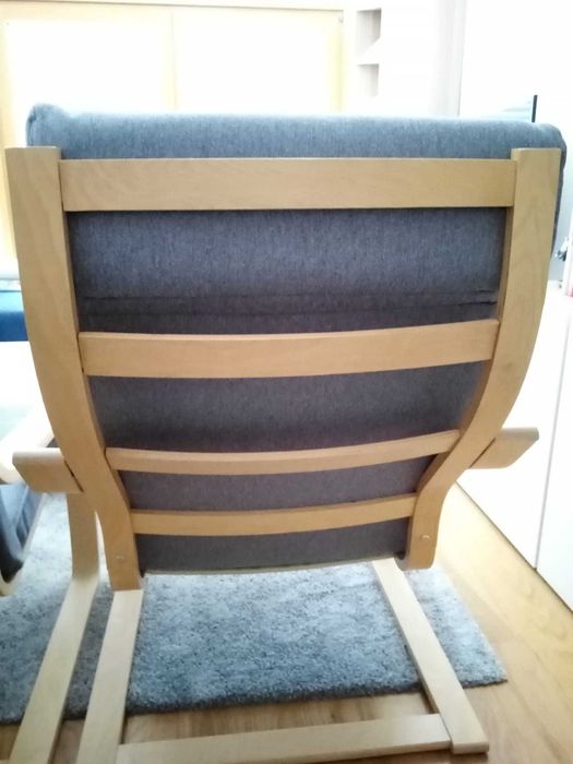 Poltrona poang, perfeito estado, com almofada