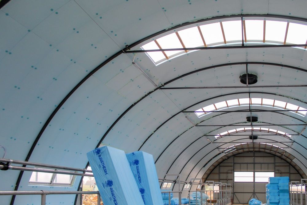 Ocieplenie Hala Łukowa Tunelowa Plandekowa Stalowa Styrodur XPS AGRO