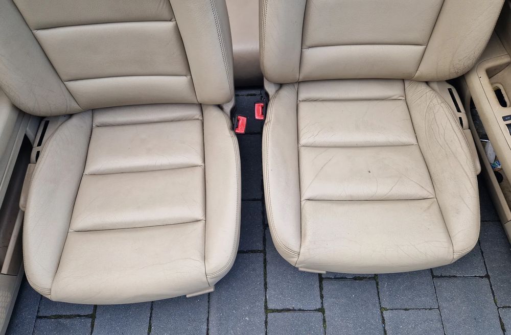 fotele kanapa boczki skóra twist audi a4 b6