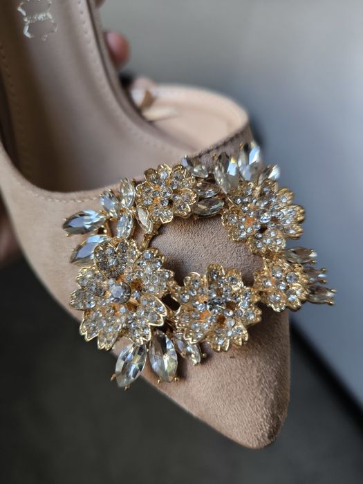 Buty na obcasie cyrkonie