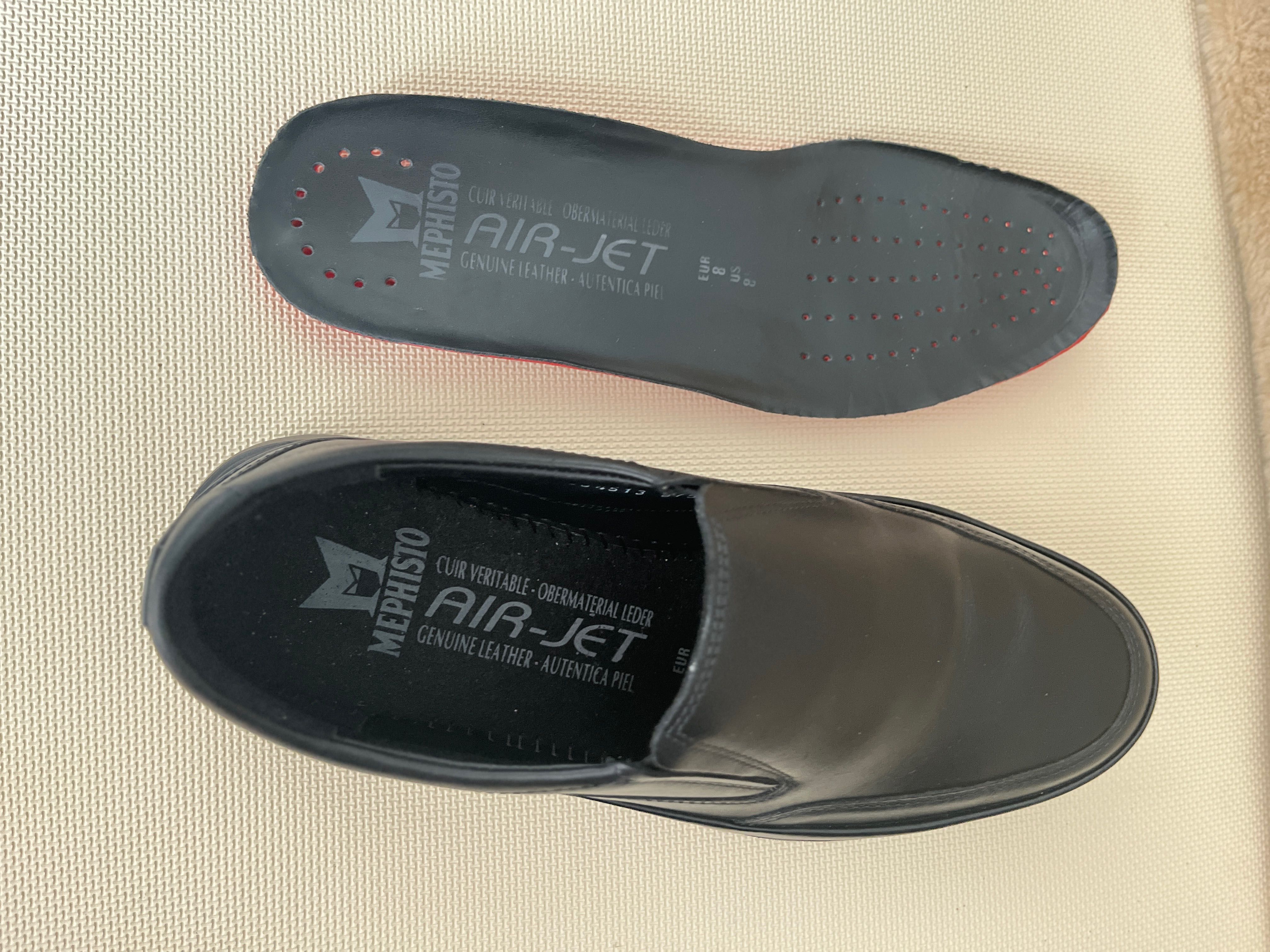 Mephisto Twain Black mokasyny męskie Air-Jet