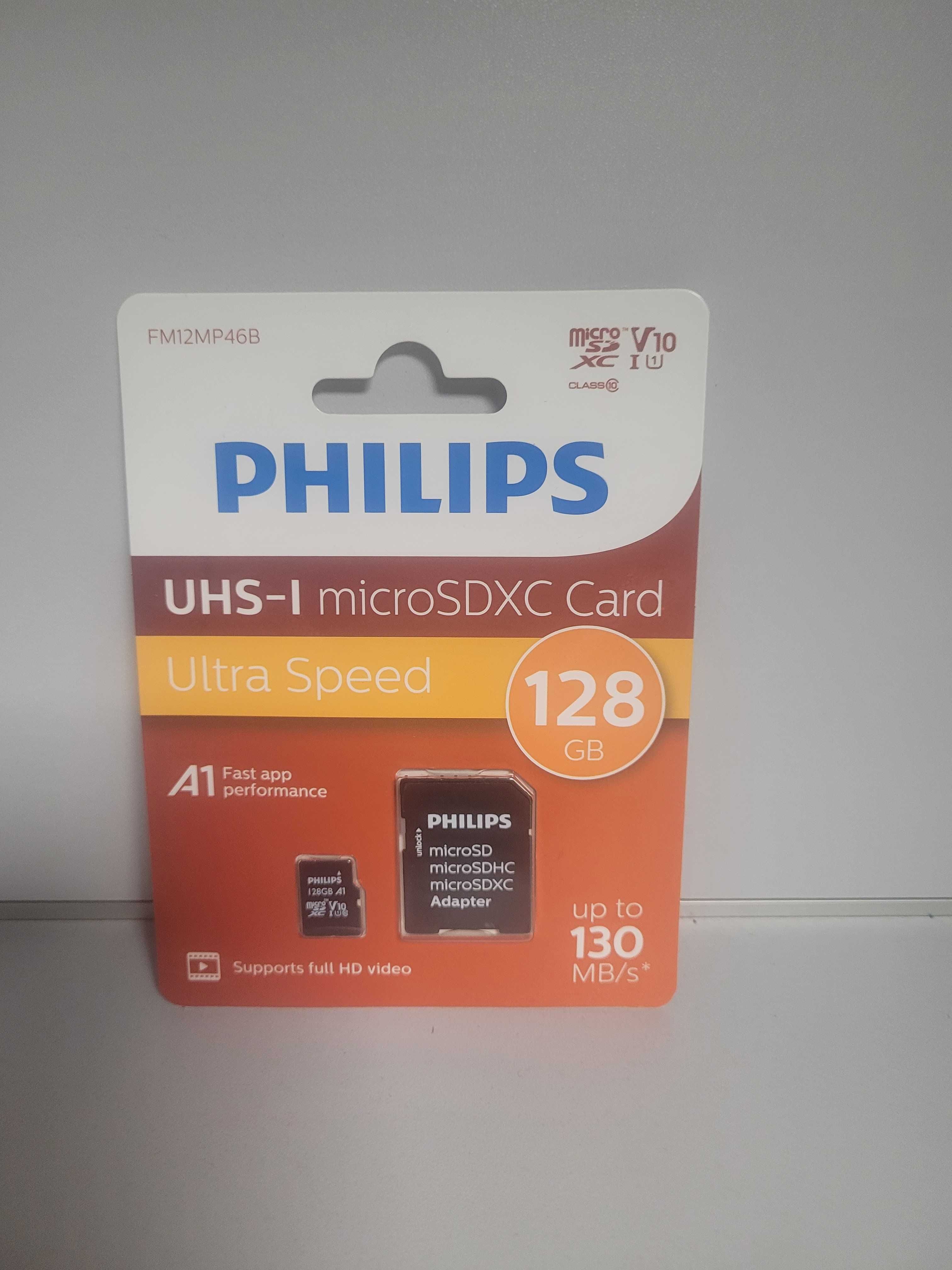 Karta pamięci Philips 128Gb microSd A1 130Mb/s Skup Wrocław