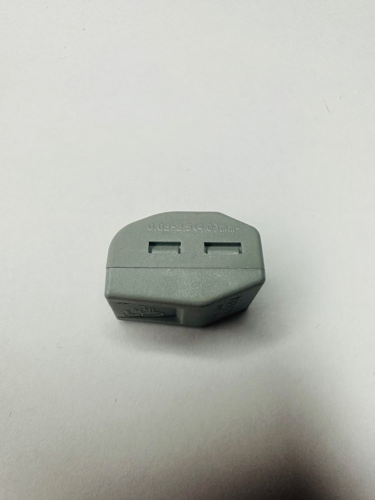 Клемник швидкого монтажу. Клема. Wago. 2 піна, 2 пина, 2 pin.